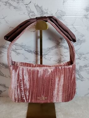 Kate Spade Crushed Velvet Baguette Shoulder Bag NWOT